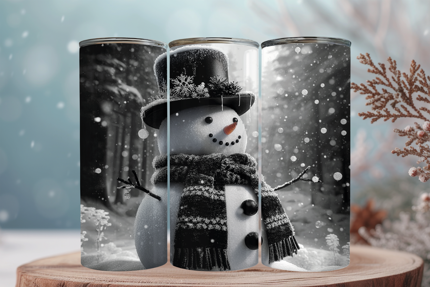 SnowmenBLackWhite